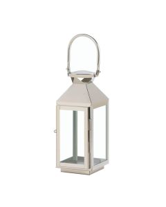 SMALL MANHATTAN STAINLESS STEEL LANTERN